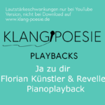 Ja zu dir Florian Künstler Revelle Piano Playback Karaoke Instrumental