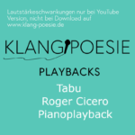 Tabu Roger Cicero Piano Playback Karaoke Instrumental