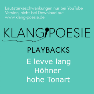 E levve lang Höhner Piano Playback Karaoke Instrumental