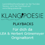 Für dich da LEA Herbert Grönemeyer Piano Playback Karaoke Instrumental