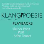 Kleiner Prinz PUR Piano Playback Karaoke Instrumental