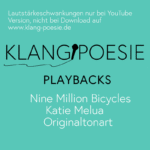 Nine Million Bicycles Katie Melua Piano Playback